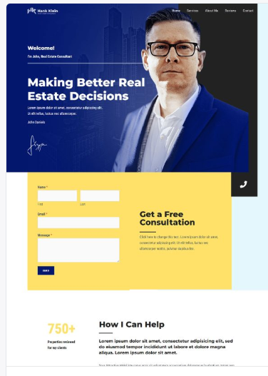 Real Estate Consultant Real Estate Consultant Web Design