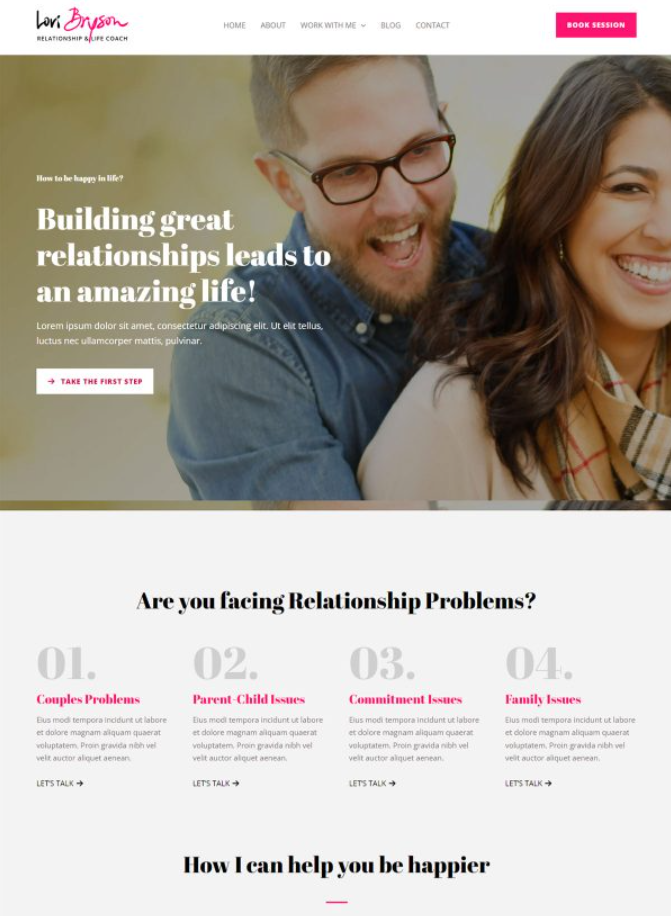 Relationship Coach Relationship Coach Web Design
